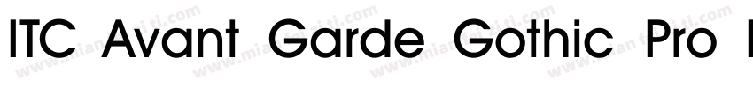 ITC Avant Garde Gothic Pro Medium字体转换